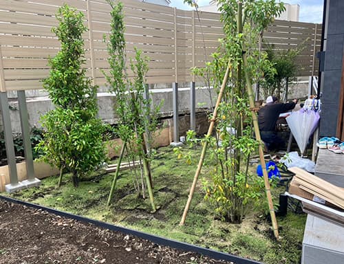 ついでの植え込みや支柱設置もOK!